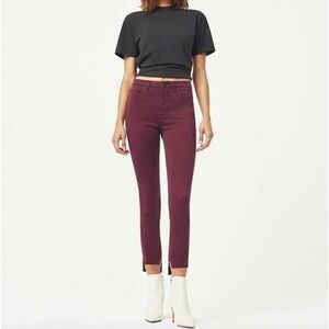 DL1961 Chrissy Trimtone Skinny Rouge Noir Jeans